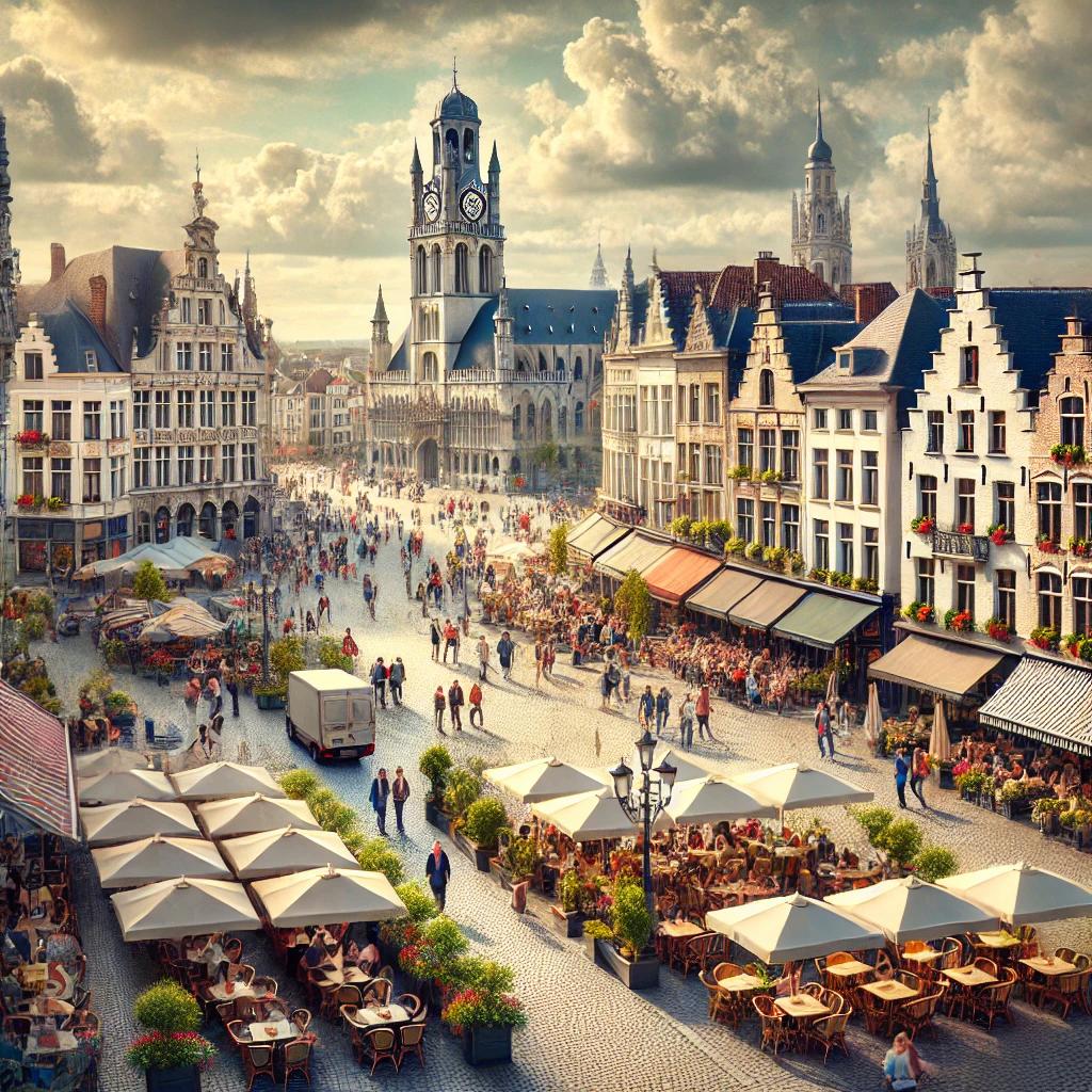 Uitzicht op centrum van Aalst – huis verkopen op lijfrente